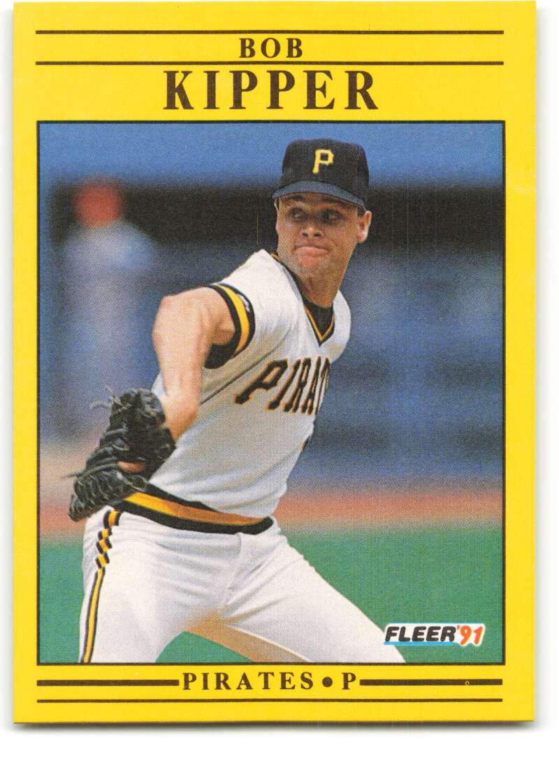 1991 Fleer Baseball #40 Bob Kipper Pittsburgh Pirates Image 1
