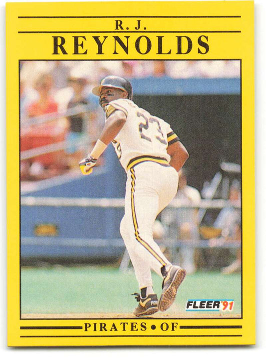 1991 Fleer Baseball #48 R.J. Reynolds  Pittsburgh Pirates  Image 1