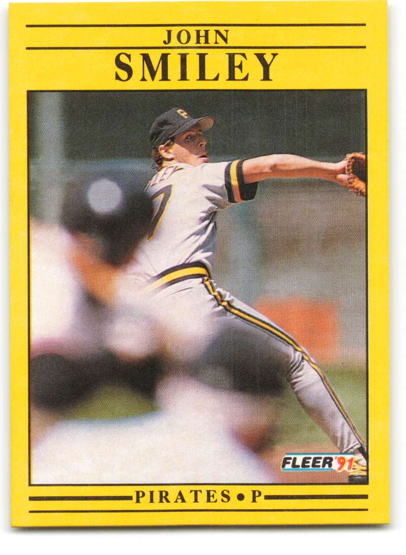 1991 Fleer Baseball #50 John Smiley Pittsburgh Pirates Image 1