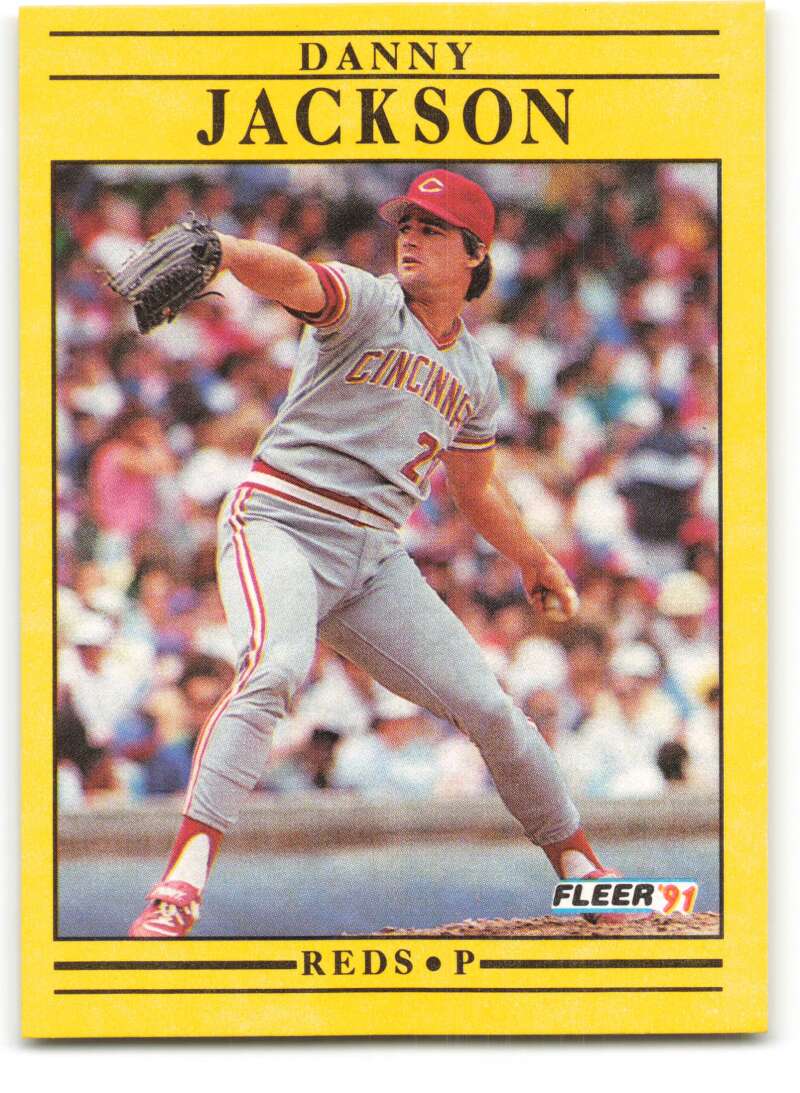 1991 Fleer Baseball #67 Danny Jackson Cincinnati Reds Image 1