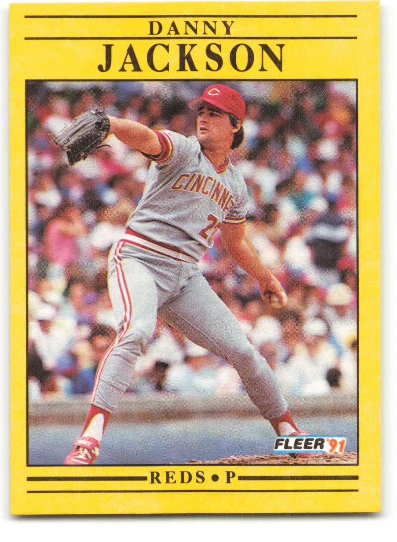 1991 Fleer Baseball #67 Danny Jackson  Cincinnati Reds  Image 1