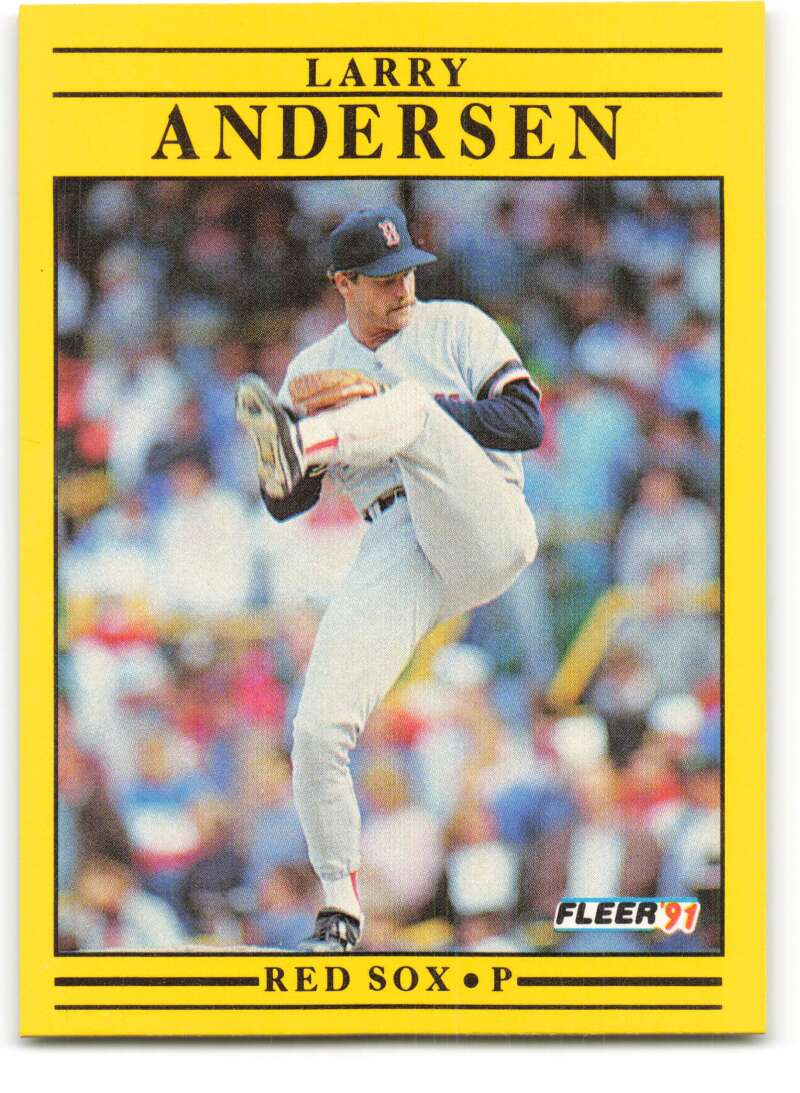 1991 Fleer Baseball #83 Larry Andersen Boston Red Sox Image 1
