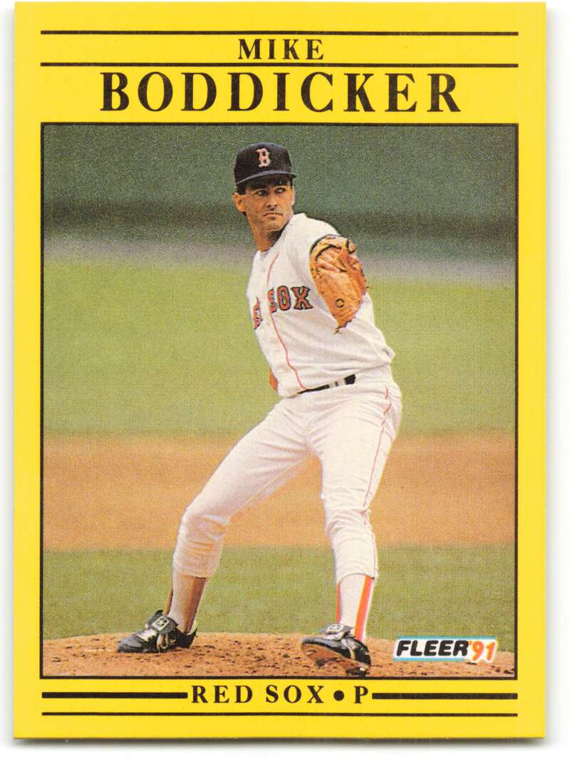 1991 Fleer Baseball #85 Mike Boddicker Boston Red Sox Image 1