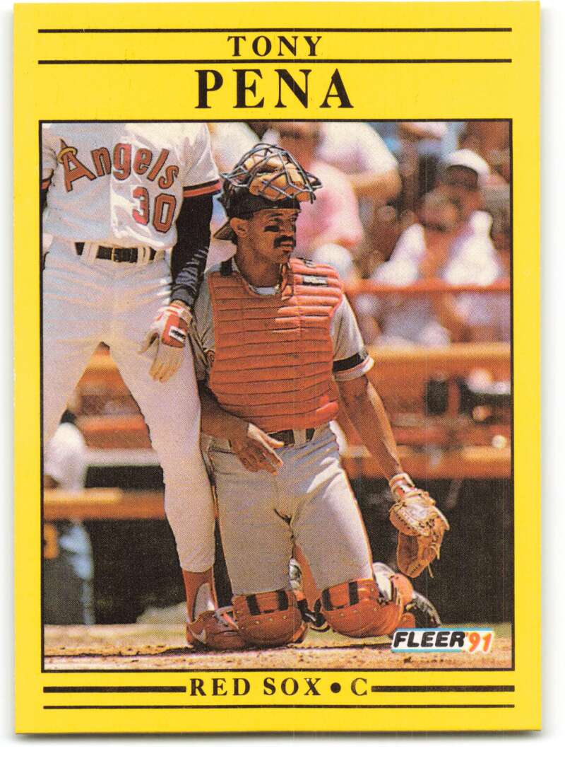 1991 Fleer Baseball #106 Tony Pena Boston Red Sox Image 1