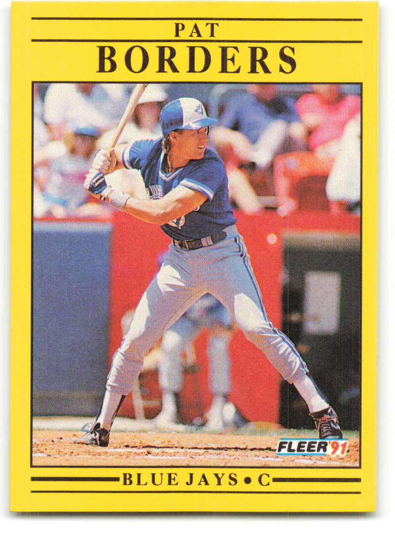 1991 Fleer Baseball #171 Pat Borders Toronto Blue Jays Image 1