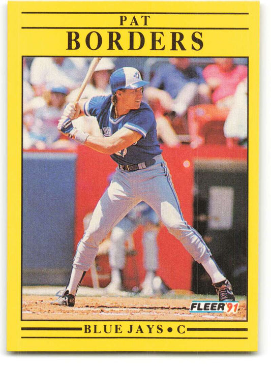 1991 Fleer Baseball #171 Pat Borders  Toronto Blue Jays  Image 1