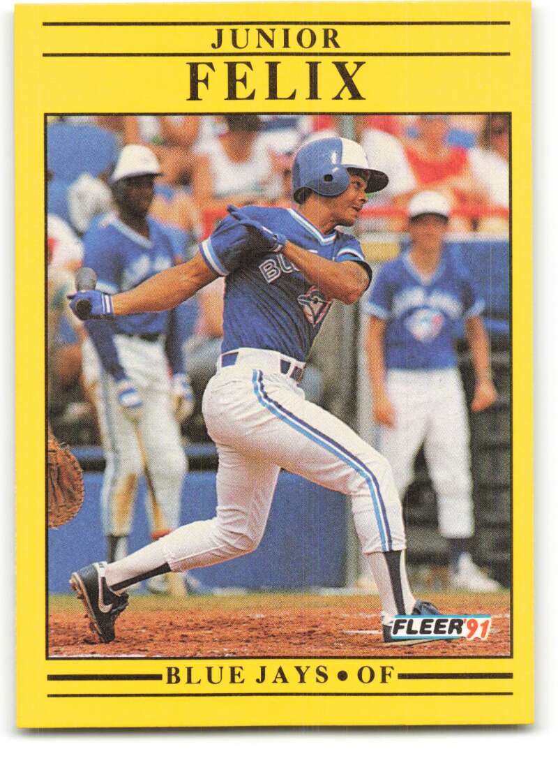 1991 Fleer Baseball #173 Junior Felix  Toronto Blue Jays  Image 1