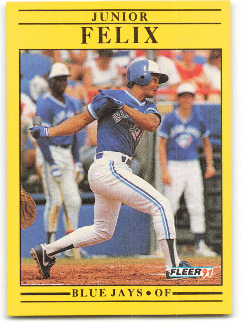 1991 Fleer Baseball #173 Junior Felix Toronto Blue Jays Image 1