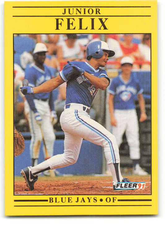 1991 Fleer Baseball #173 Junior Felix  Toronto Blue Jays  Image 1