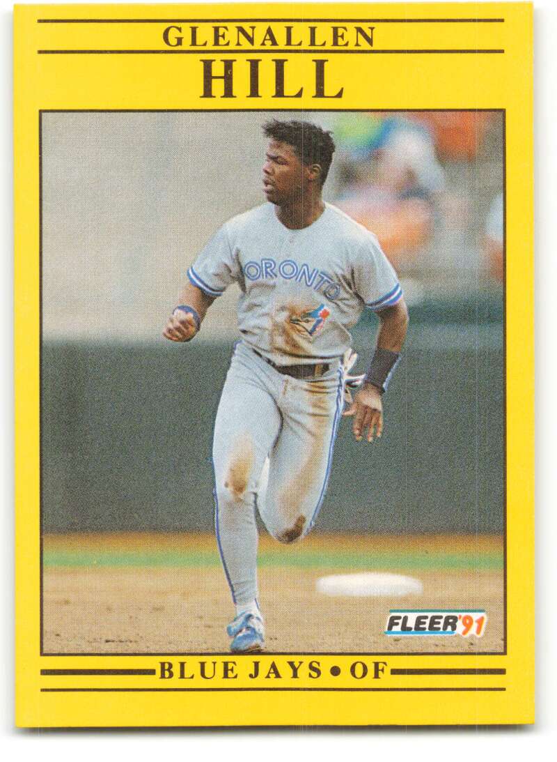 1991 Fleer Baseball #177 Glenallen Hill Toronto Blue Jays Image 1