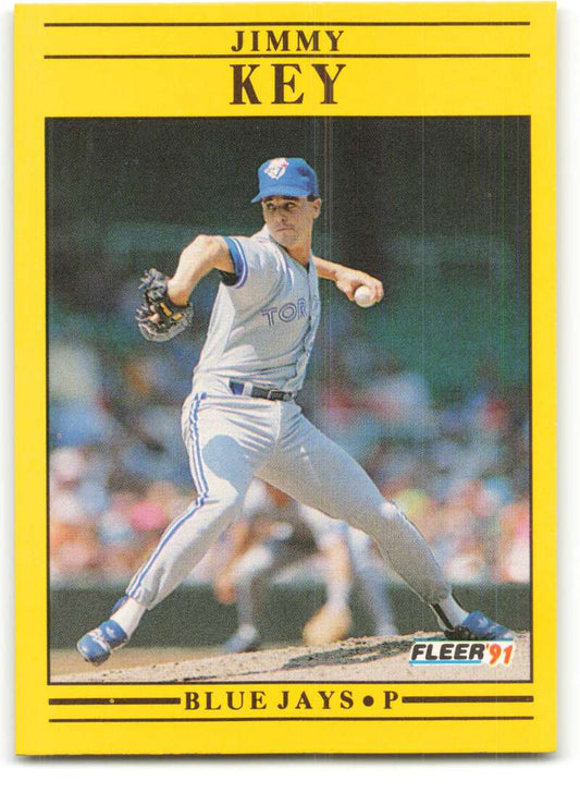 1991 Fleer Baseball #178 Jimmy Key  Toronto Blue Jays  Image 1