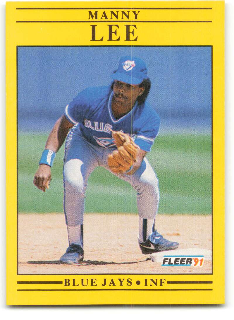 1991 Fleer Baseball #179 Manuel Lee Toronto Blue Jays Image 1