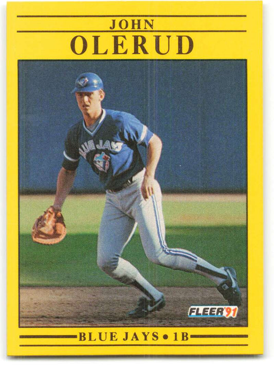 1991 Fleer Baseball #183 John Olerud  Toronto Blue Jays  Image 1