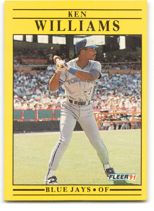 1991 Fleer Baseball #190 Kenny Williams  Toronto Blue Jays  Image 1