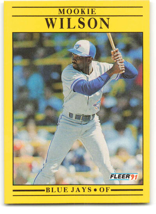 1991 Fleer Baseball #192 Mookie Wilson  Toronto Blue Jays  Image 1