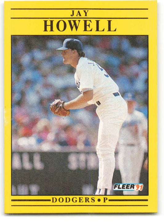 1991 Fleer Baseball #209 Jay Howell UER  Los Angeles Dodgers  Image 1