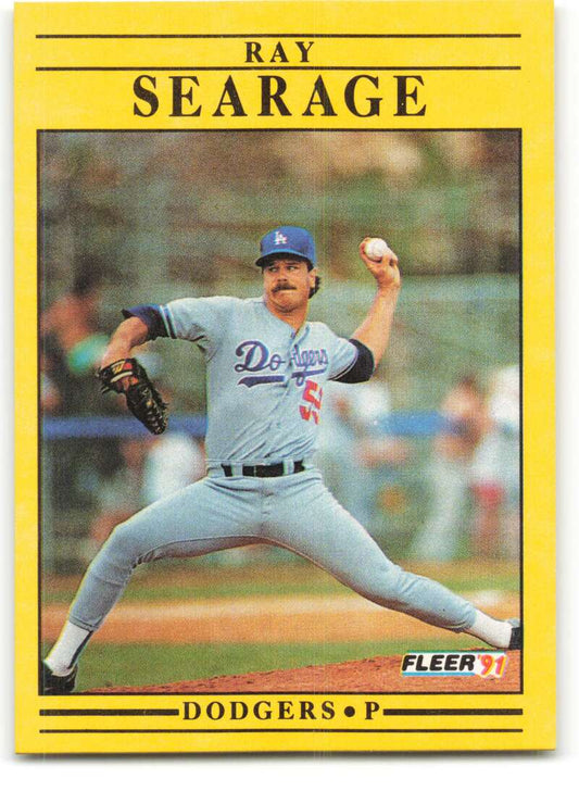 1991 Fleer Baseball #220 Ray Searage  Los Angeles Dodgers  Image 1