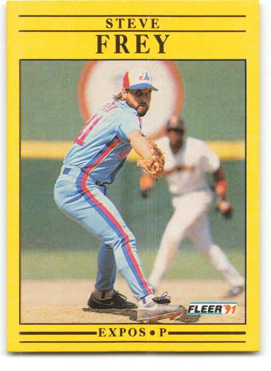 1991 Fleer Baseball #231 Steve Frey  Montreal Expos  Image 1