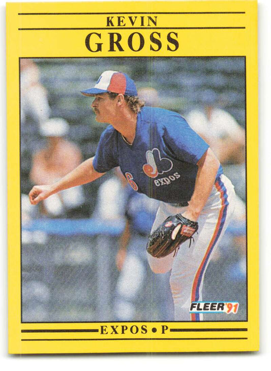 1991 Fleer Baseball #235 Kevin Gross  Montreal Expos  Image 1