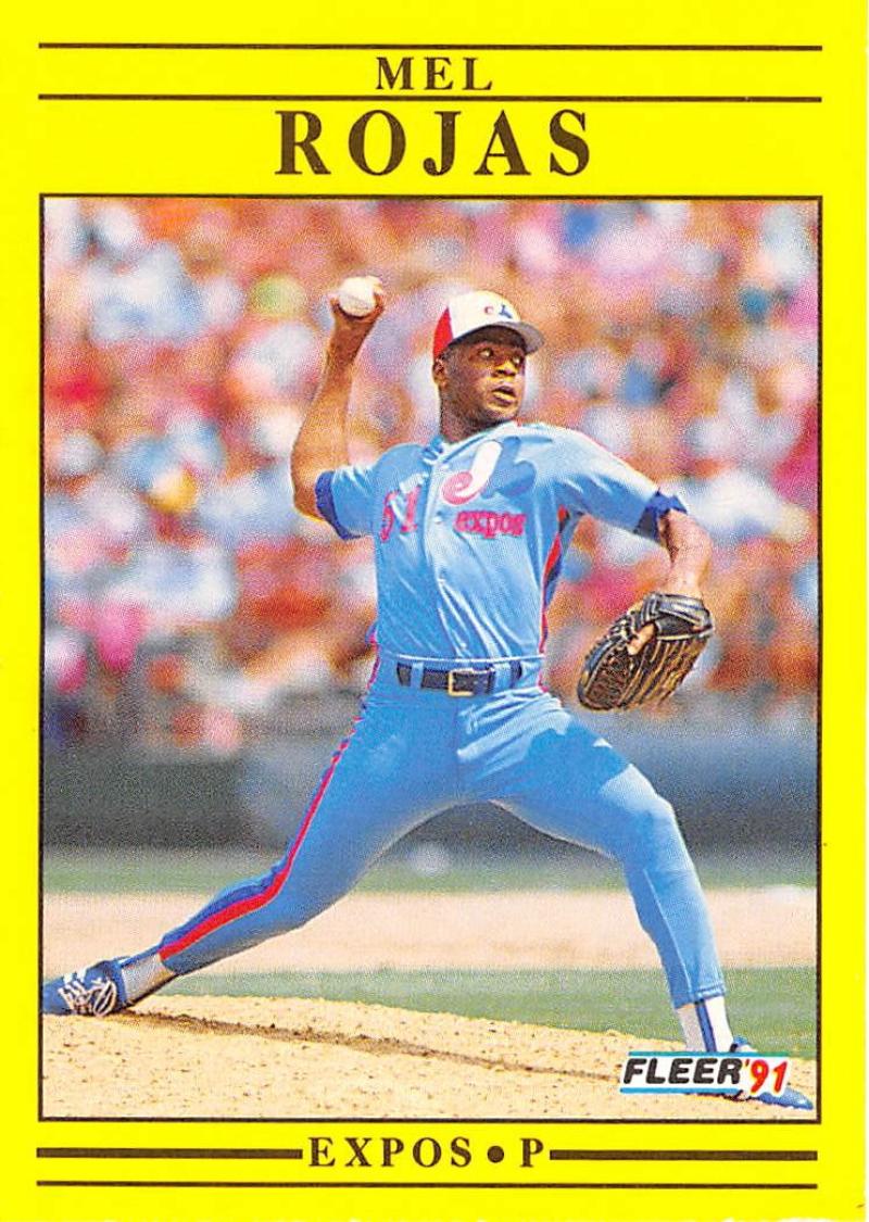 1991 Fleer Baseball #245 Mel Rojas UER Montreal Expos Image 1