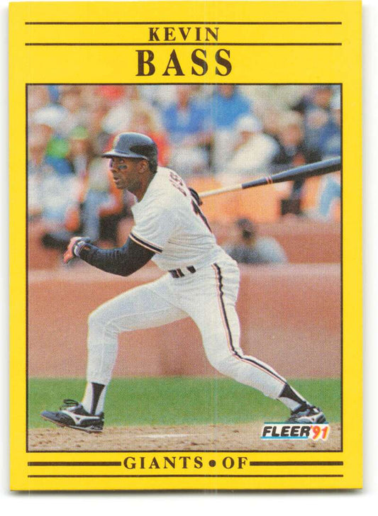 1991 Fleer Baseball #253 Kevin Bass  San Francisco Giants  Image 1