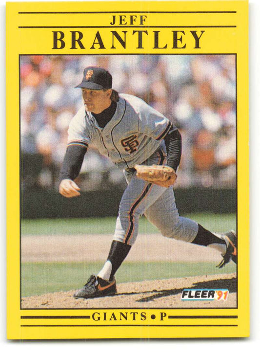 1991 Fleer Baseball #255 Jeff Brantley  San Francisco Giants  Image 1