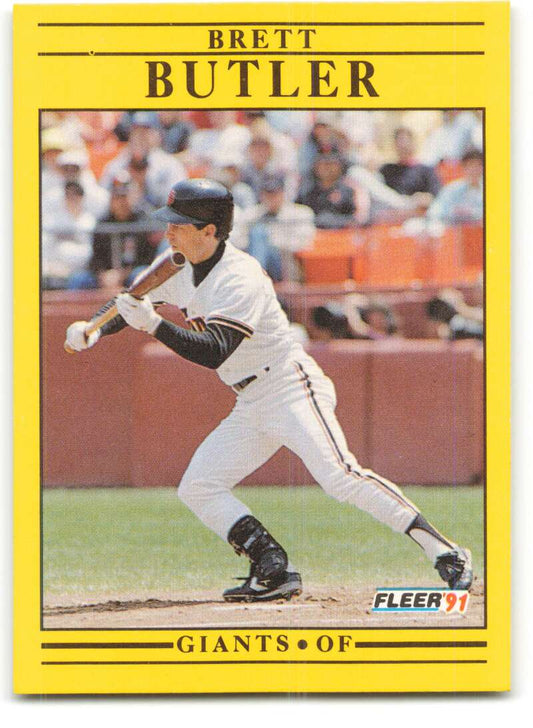 1991 Fleer Baseball #257 Brett Butler  San Francisco Giants  Image 1