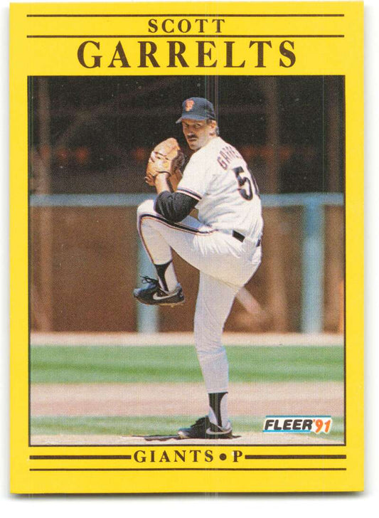 1991 Fleer Baseball #262 Scott Garrelts  San Francisco Giants  Image 1