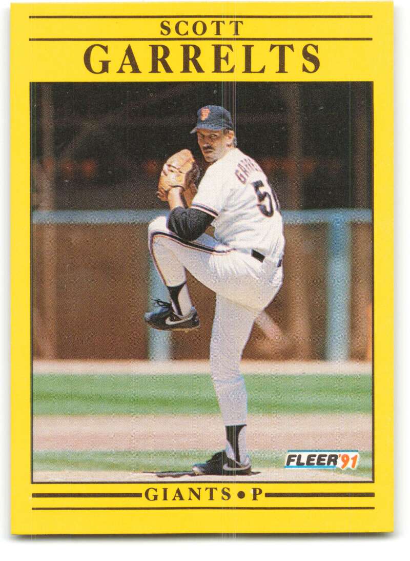 1991 Fleer Baseball #262 Scott Garrelts San Francisco Giants Image 1