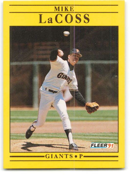 1991 Fleer Baseball #264 Mike LaCoss  San Francisco Giants  Image 1