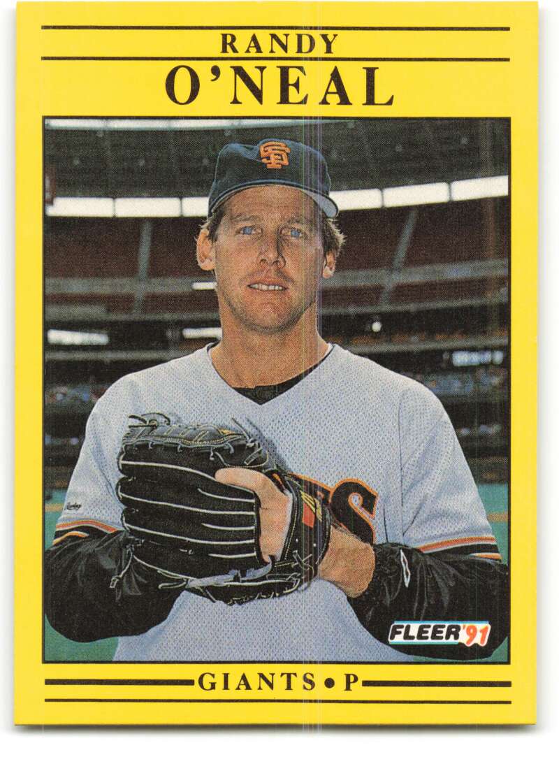 1991 Fleer Baseball #268 Randy O'Neal San Francisco Giants Image 1