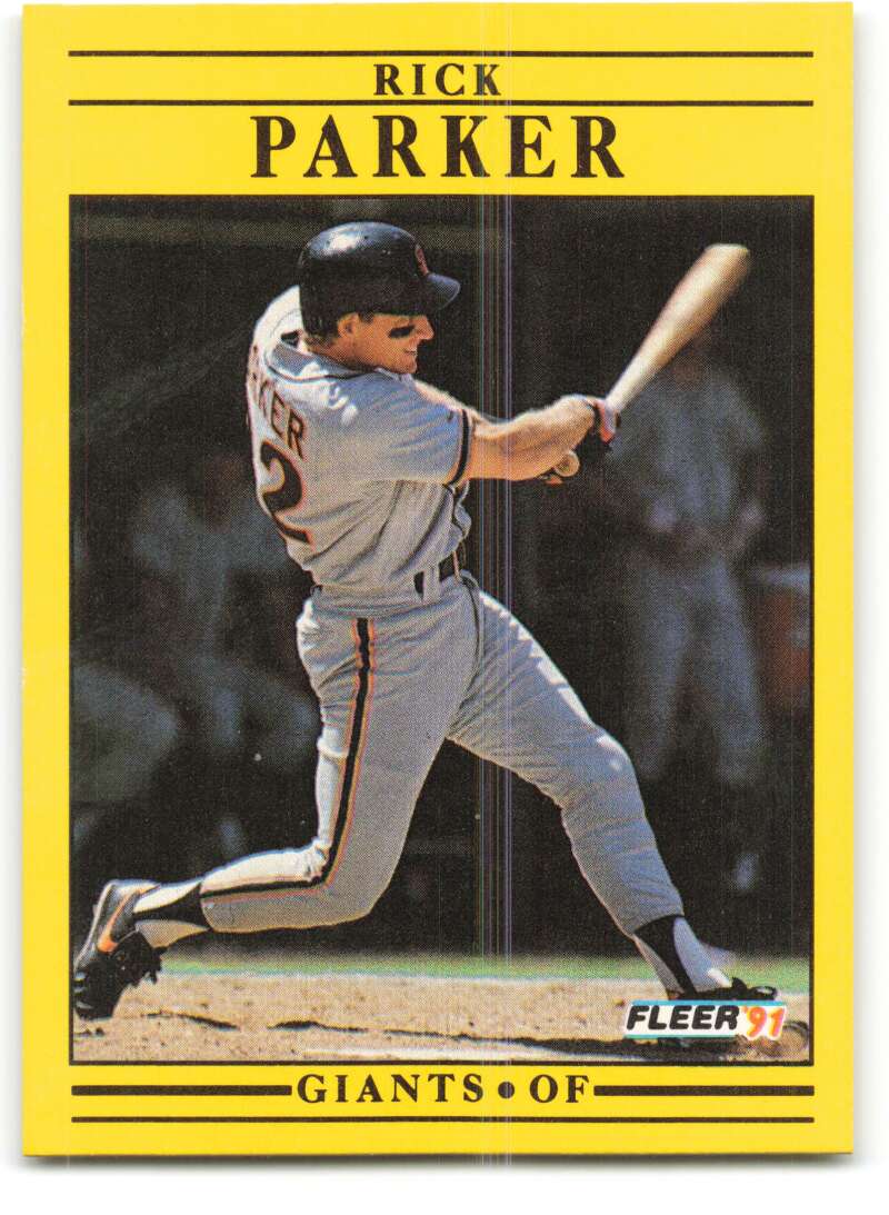 1991 Fleer Baseball #269 Rick Parker San Francisco Giants Image 1