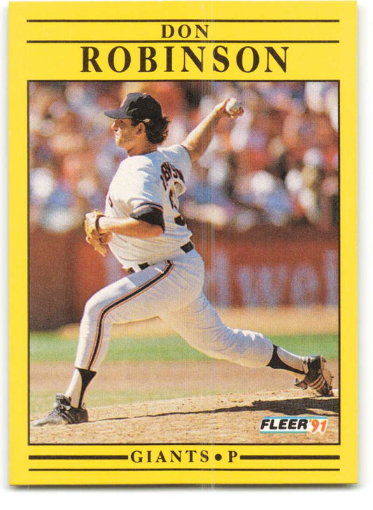 1991 Fleer Baseball #272 Don Robinson  San Francisco Giants  Image 1