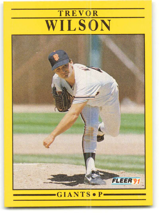1991 Fleer Baseball #277 Trevor Wilson  San Francisco Giants  Image 1