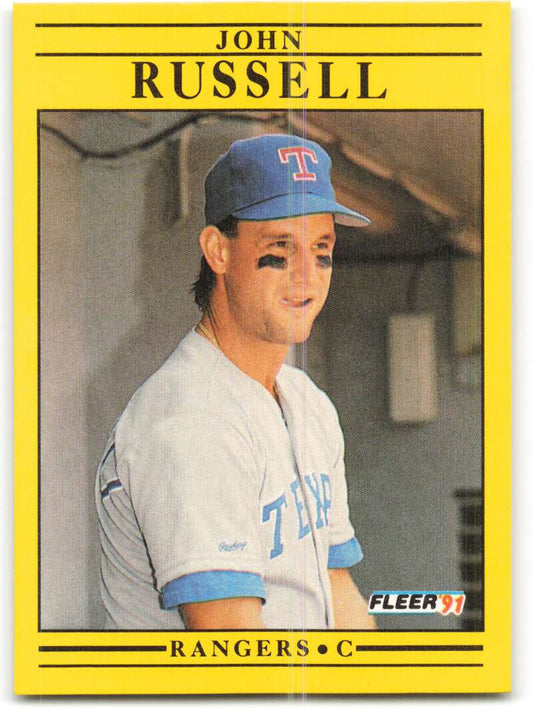1991 Fleer Baseball #301 John Russell  Texas Rangers  Image 1
