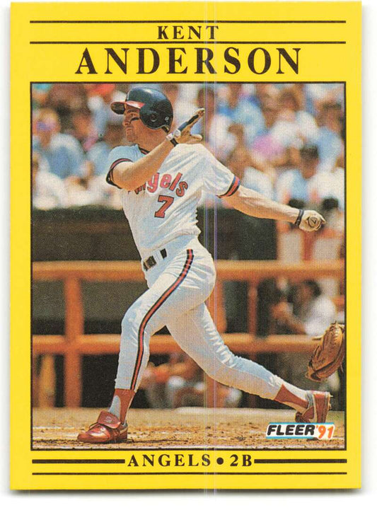 1991 Fleer Baseball #306 Kent Anderson  California Angels  Image 1