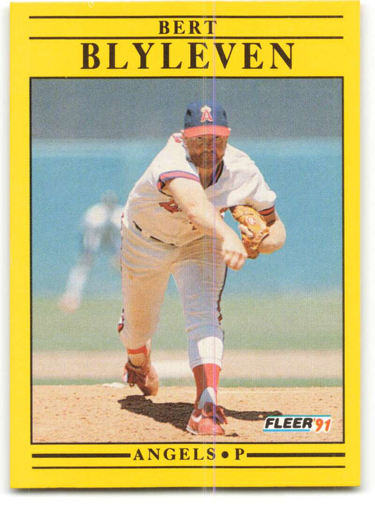 1991 Fleer Baseball #308 Bert Blyleven  California Angels  Image 1