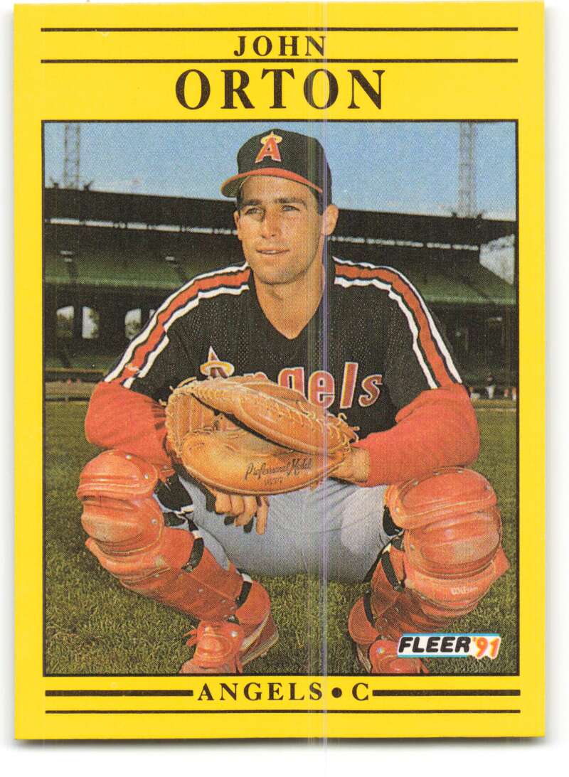 1991 Fleer Baseball #320 John Orton California Angels Image 1