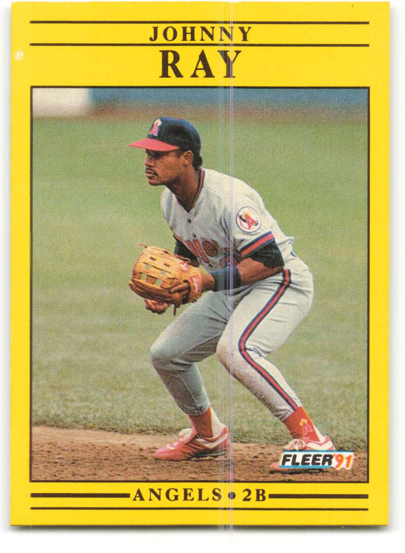 1991 Fleer Baseball #323 Johnny Ray California Angels Image 1