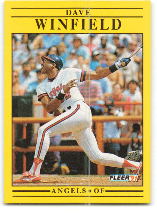 1991 Fleer Baseball #329 Dave Winfield  California Angels  Image 1