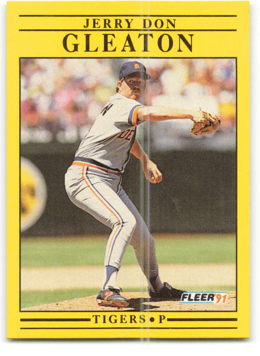 1991 Fleer Baseball #338 Jerry Don Gleaton  Detroit Tigers  Image 1