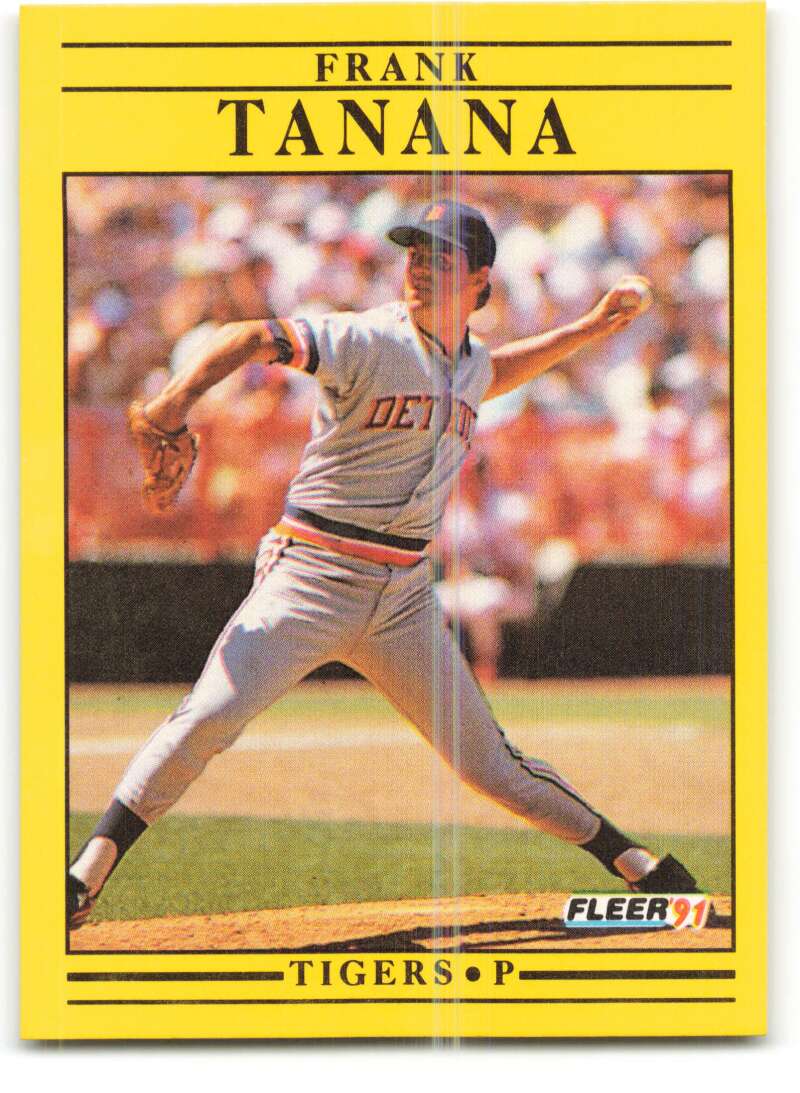 1991 Fleer Baseball #354 Frank Tanana Detroit Tigers Image 1