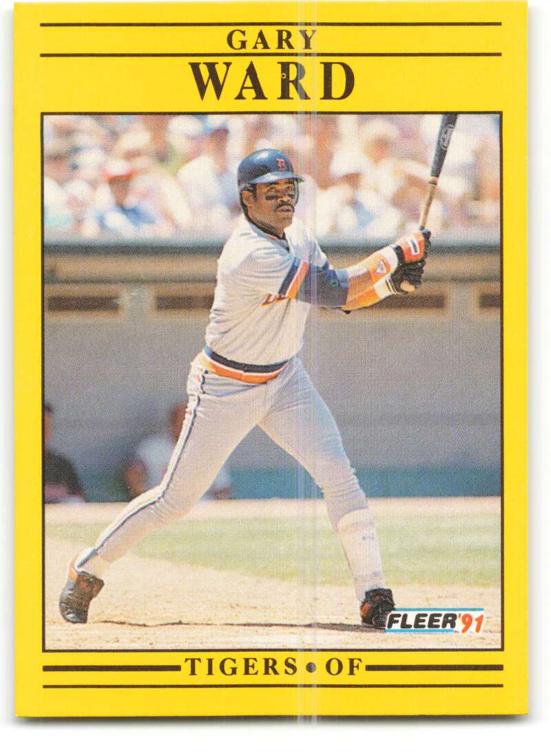 1991 Fleer Baseball #356 Gary Ward Detroit Tigers Image 1