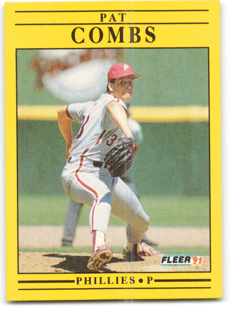 1991 Fleer Baseball #392 Pat Combs Philadelphia Phillies Image 1