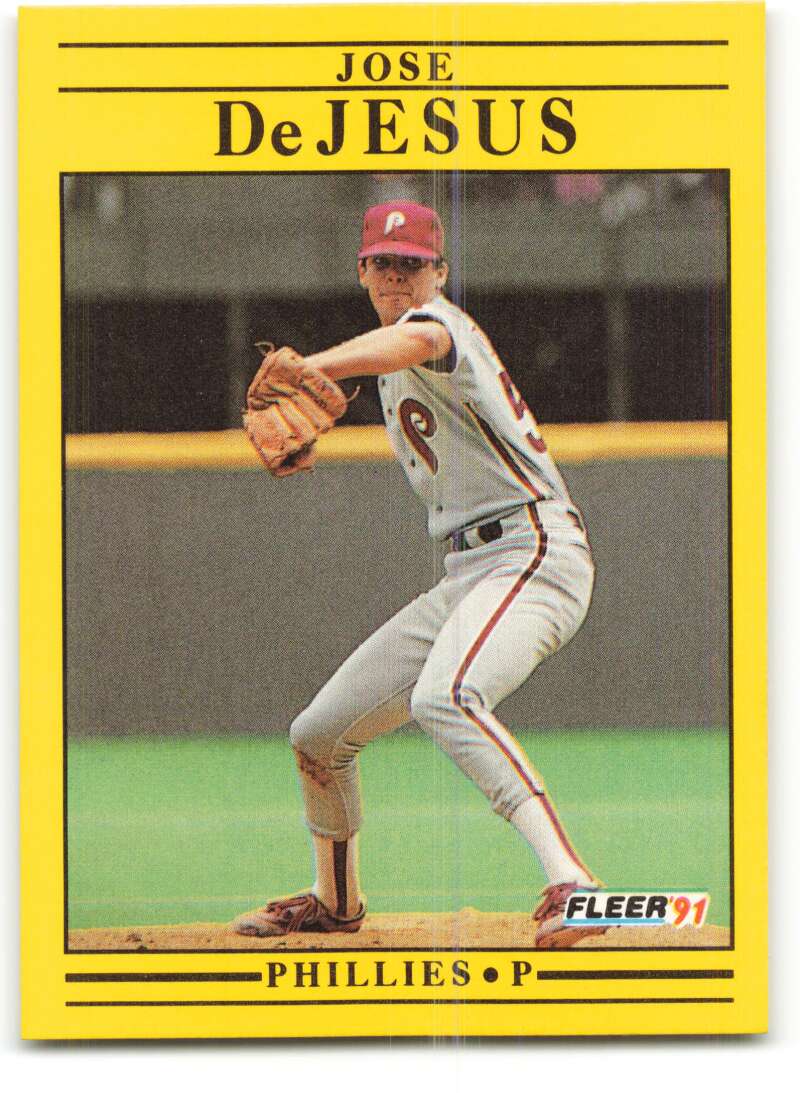 1991 Fleer Baseball #394 Jose DeJesus Philadelphia Phillies Image 1