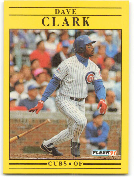 1991 Fleer Baseball #417 Dave Clark  Chicago Cubs  Image 1