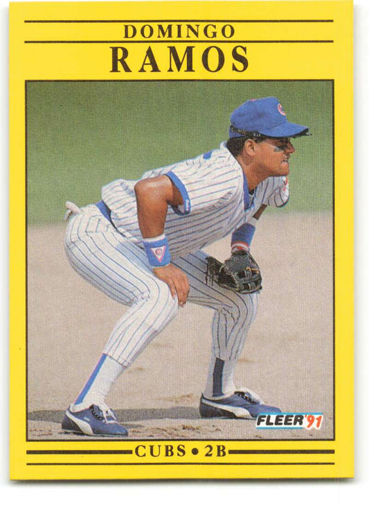 1991 Fleer Baseball #429 Domingo Ramos  Chicago Cubs  Image 1