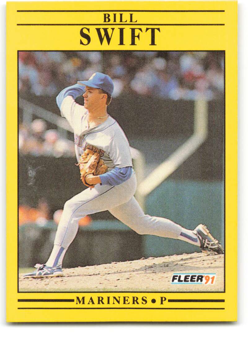1991 Fleer Baseball #462 Bill Swift Seattle Mariners Image 1