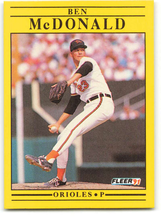 1991 Fleer Baseball #481 Ben McDonald  Baltimore Orioles  Image 1