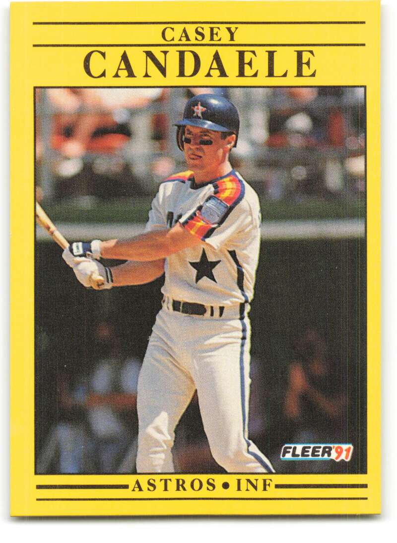 1991 Fleer Baseball #501 Casey Candaele Houston Astros Image 1